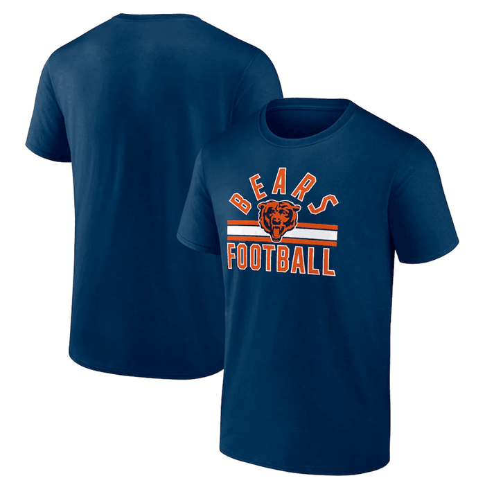 Chicago Bears Navy Arch Stripe T-Shirt